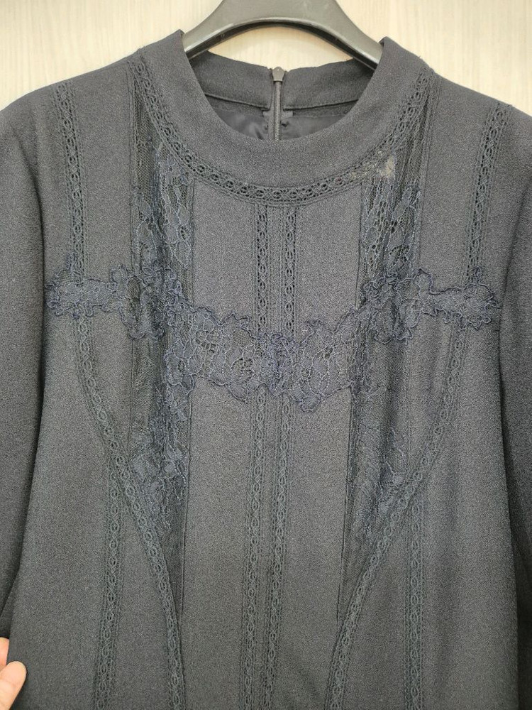 모조에스피 네이비 레이스원피스--6