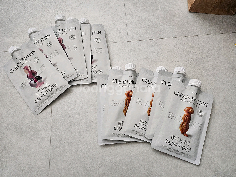 클린 프로틴 쉐이크 아사이아과자+파인버터 세트--1