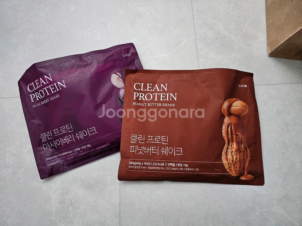 클린 프로틴 쉐이크 아사이아과자+파인버터 세트--0
