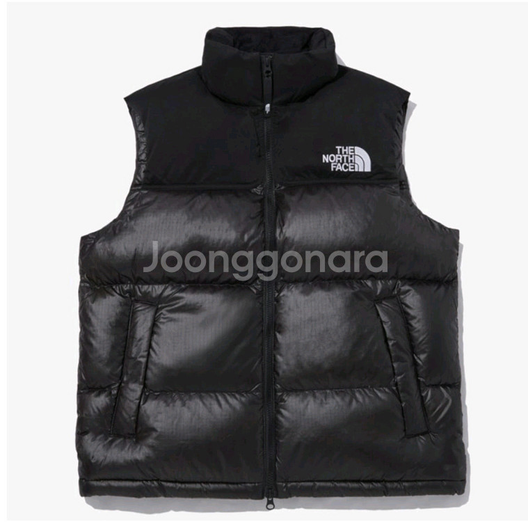 노스페이스 화이트 라벨 눕시 다운 베스트 블랙--2