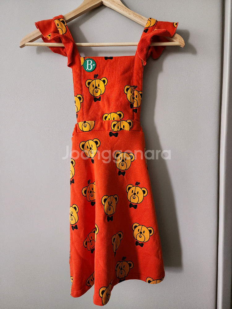 베베드피노 130사이즈 멜빵원피스--0