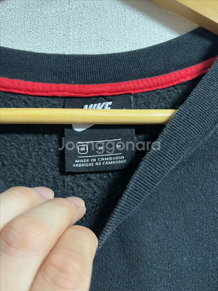 나이키 오버핏 맨투맨 티셔츠 M--3