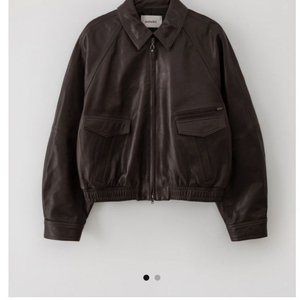 (새상품) 노멜렛 에블린 다크브라운 양가죽 자켓