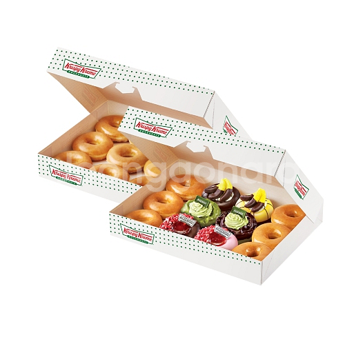 크리스피크림 크리스피도넛 초코페어링 더즌 더블더즌 팔아요--1