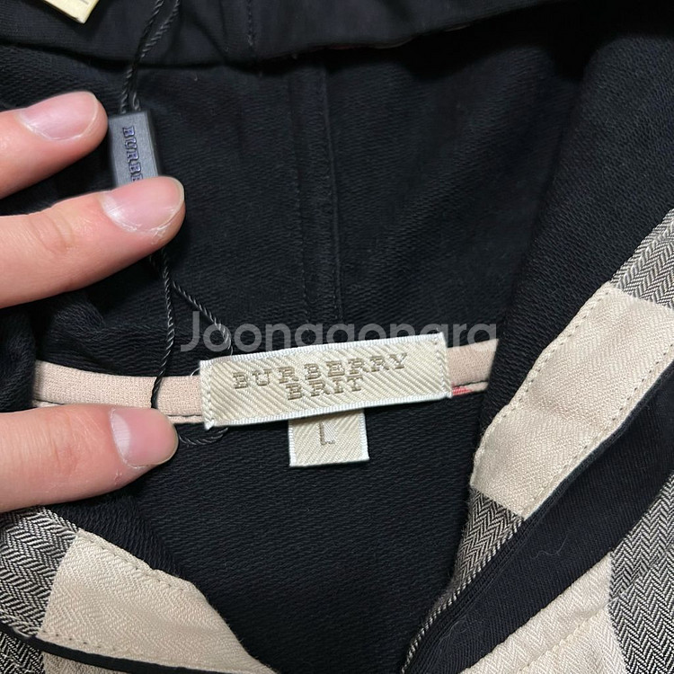 [새상품] 버버리 브릿 여성 캐주얼 노바체크 슬림 후드집업 L/100--3