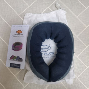 씨가드 여행용 목베개 grayblue S
