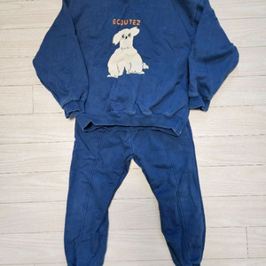 리미떼두두 강아지 프린트 상하복 세트