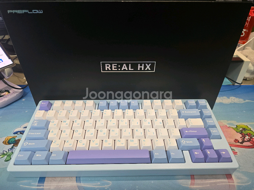 아콘리얼hx 스노우문 블루 바이올렛 축--0