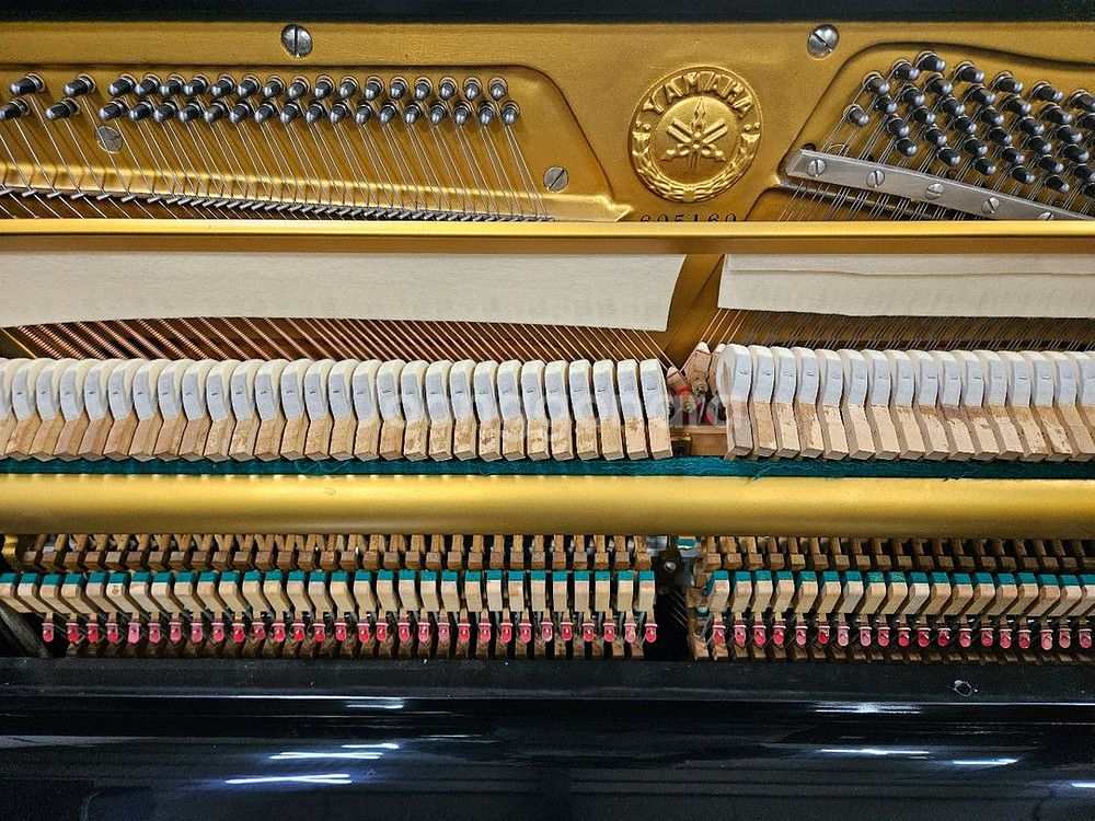 야마하피아노 U-1블랙 made in japan--5