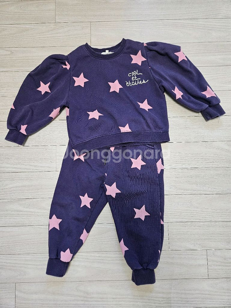 리미떼두두 별 패턴 상하복 세트 M--0