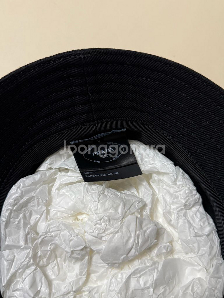 프라다 밀라노 코튼 버킷햇--3