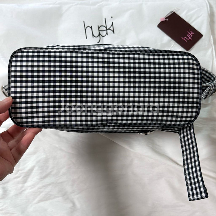 혜키 포티백 체크 숄더백 가방--2