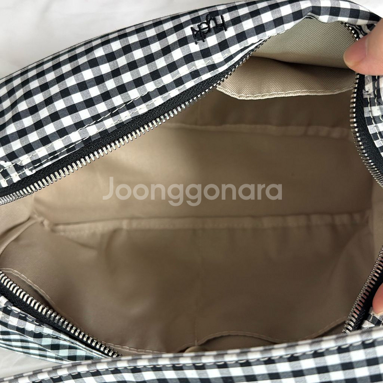 혜키 포티백 체크 숄더백 가방--3