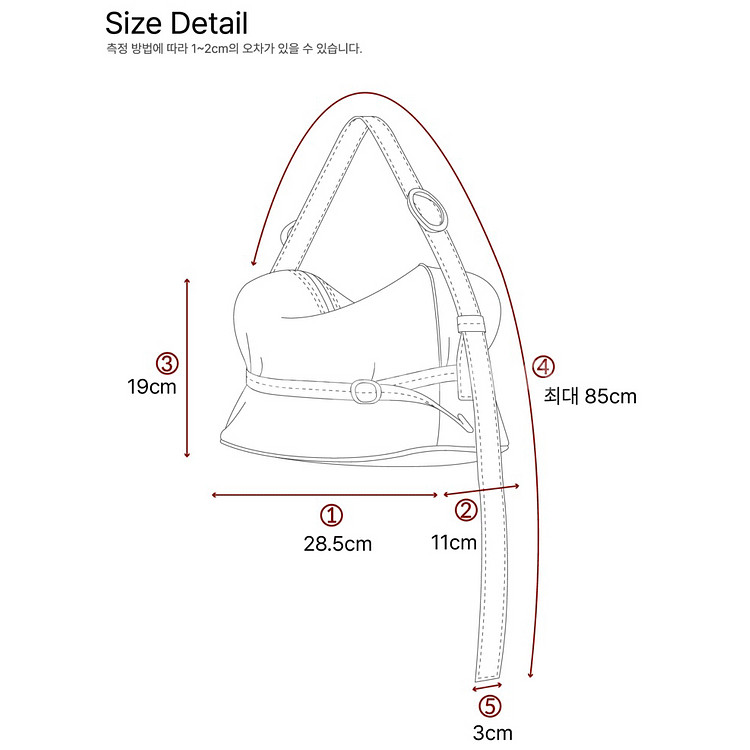 혜키 포티백 체크 숄더백 가방--7