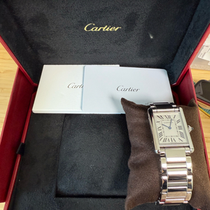 까르띠에 탱크머스트 스틸 라지