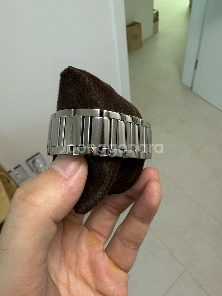 까르띠에 탱크머스트 스틸 라지--2