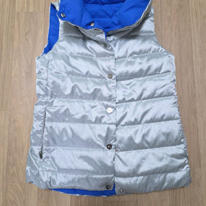 여성용 패딩 조끼(택포)폴로 골프 여성 양면 오리패딩 조끼 XS