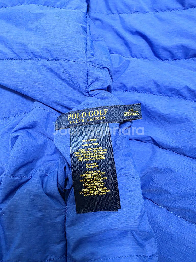 여성용 패딩 조끼(택포)폴로 골프 여성 양면 오리패딩 조끼 XS--4