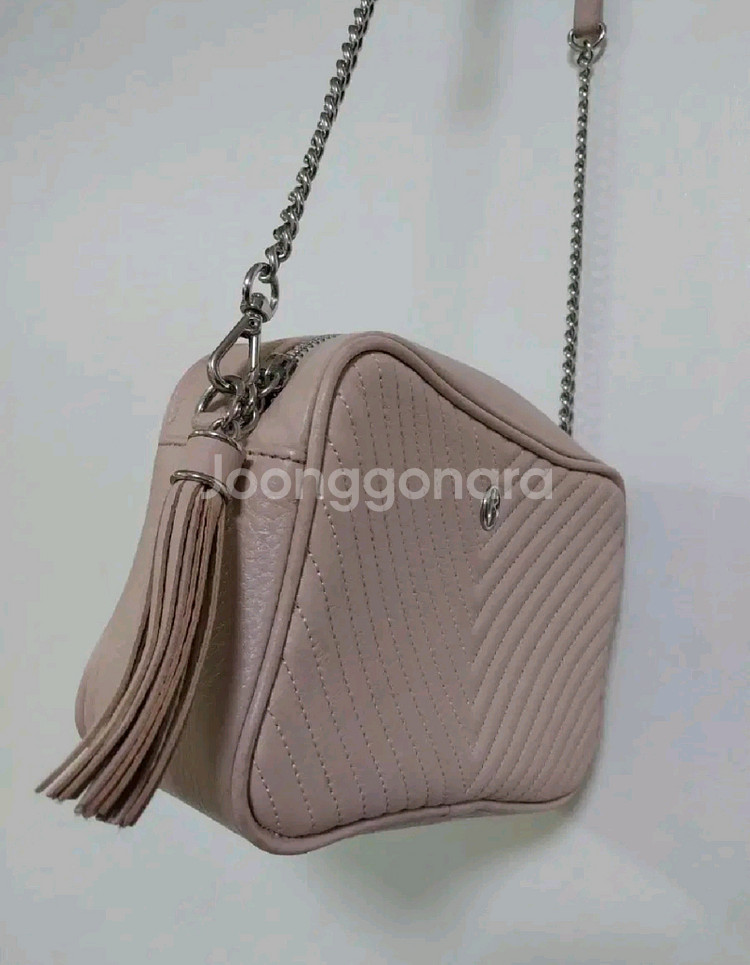 여성 빈치스벤치 체인 미니 소가죽 크로스백--2