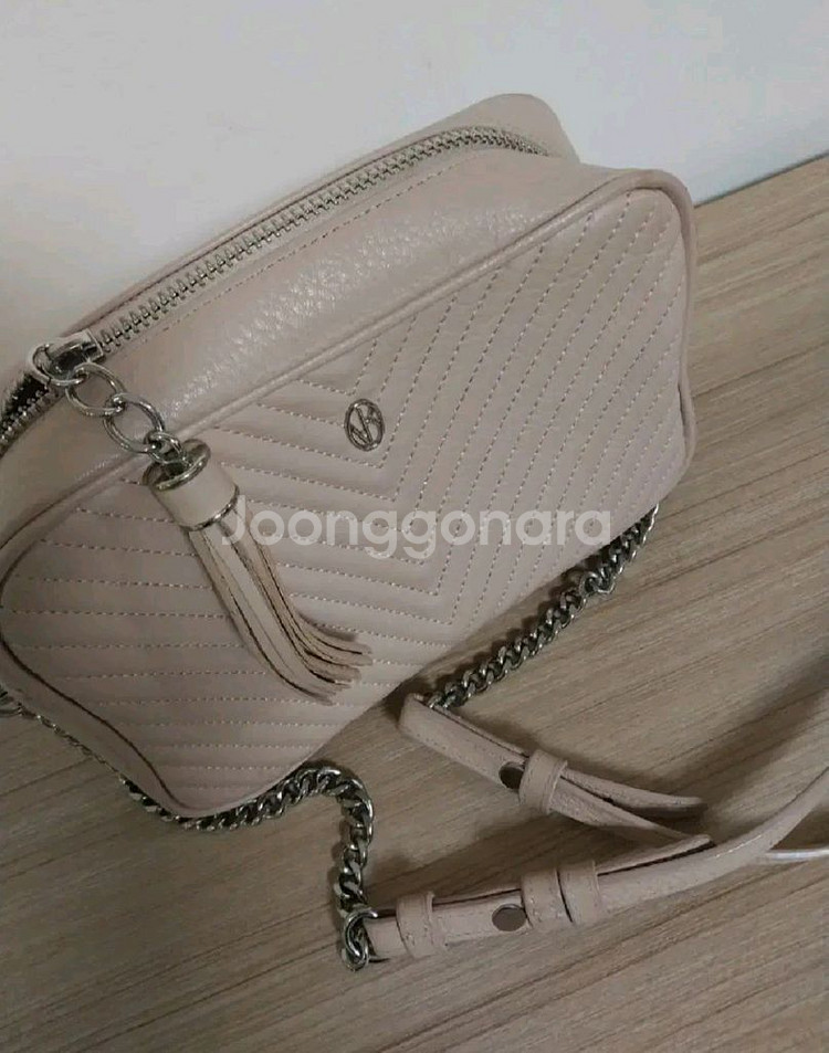 여성 빈치스벤치 체인 미니 소가죽 크로스백--5