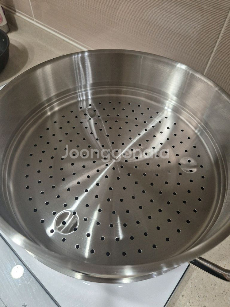 쿡셀 9L 통3중 스텐곰솥 찜기세트 미사용새상품 택포--3