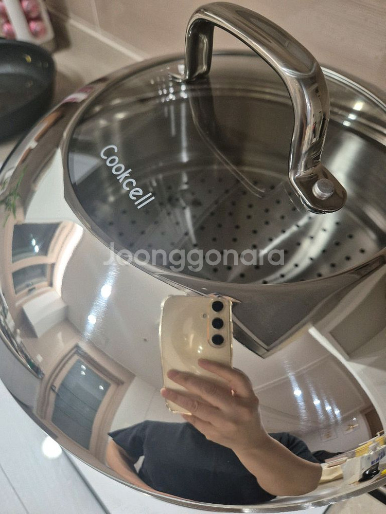 쿡셀 9L 통3중 스텐곰솥 찜기세트 미사용새상품 택포--2