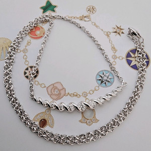 18k 골든듀 아마빌레L 목걸이