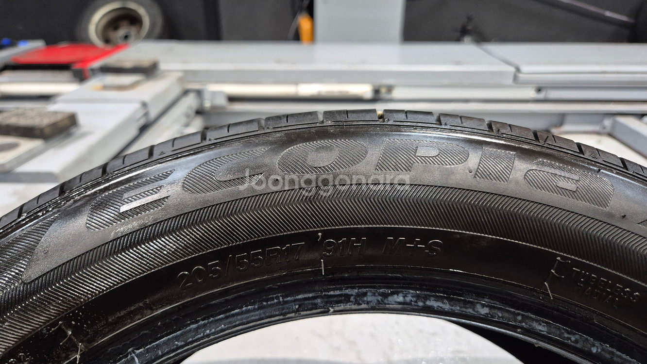 중고 타이어 205 55 17 브릿지스톤 EP422 1본 2055517--2