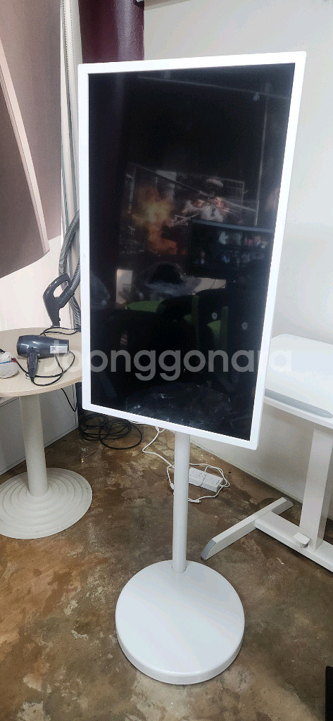 LG 모니터 32SR50F+이동형스탠드--0