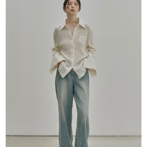 노이어 와이드 데님 팬츠 38