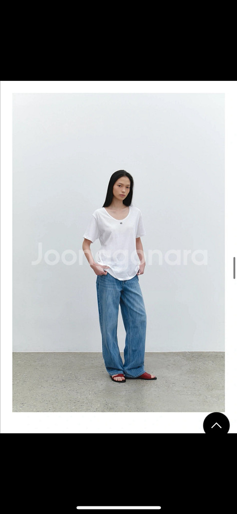 유라고 세미 와이드 데님 S사이즈--1
