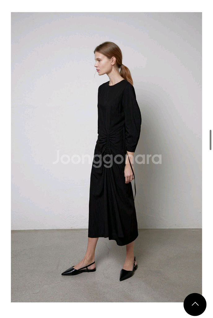 리파인드902 셔링 발롱 원피스 S--2