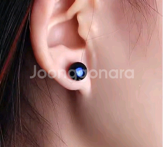 담수진주 블랙 반지.귀걸이 세트 새상품--6