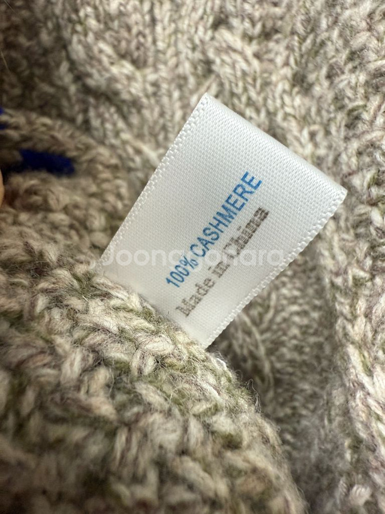 플로럴 패턴 캐시미어100 니트 스웨터--4