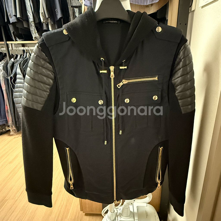 발망 니트 후드 집업--0