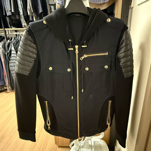 발망 니트 후드 집업