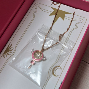 11/7까지10%할인) 오에스티 카드캡터 체리 콜라보 손목시계, 별의열쇠 목걸이