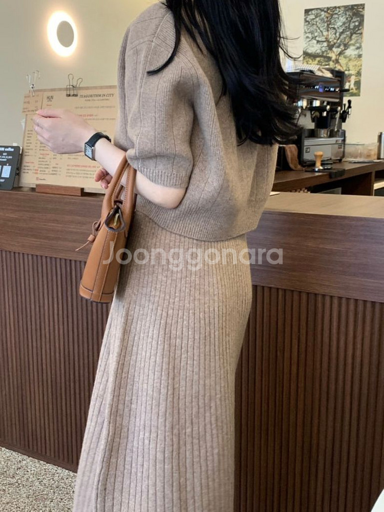 캐시미어100 니트 셋업--4