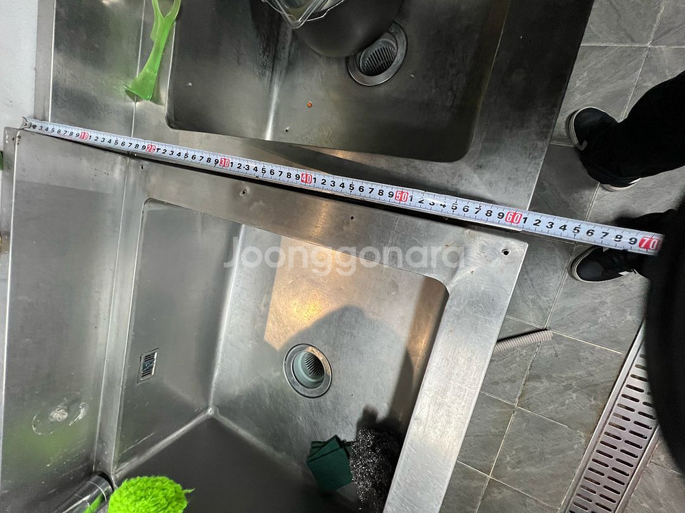 업소용 스테인리스 싱크대 씽크대 세트 2개--1