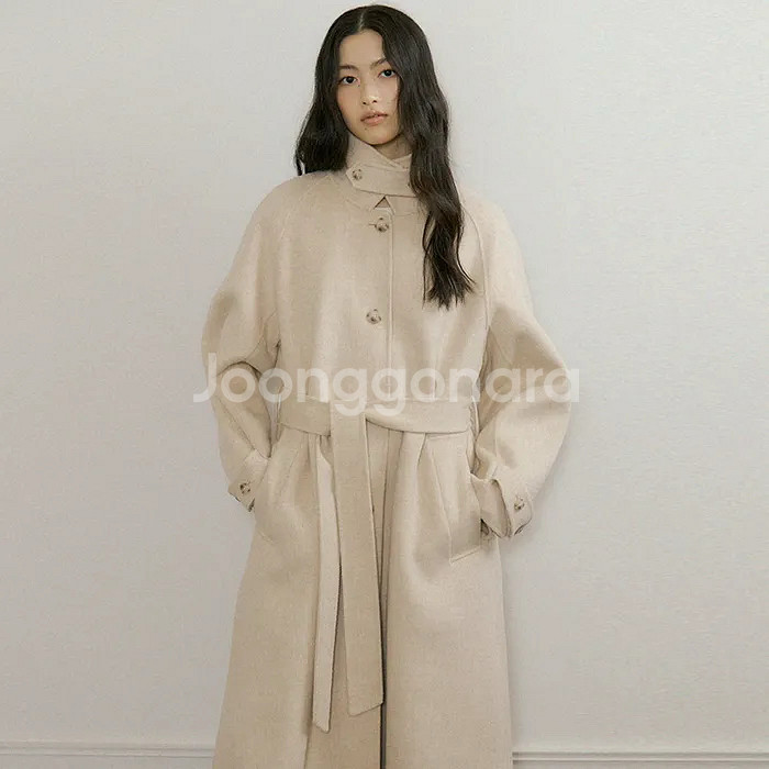 링서울 핸드메이드 울 트렌치 코트 옐로우베이지s--1