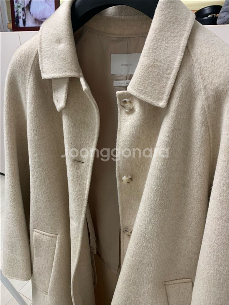 링서울 핸드메이드 울 트렌치 코트 옐로우베이지s--4