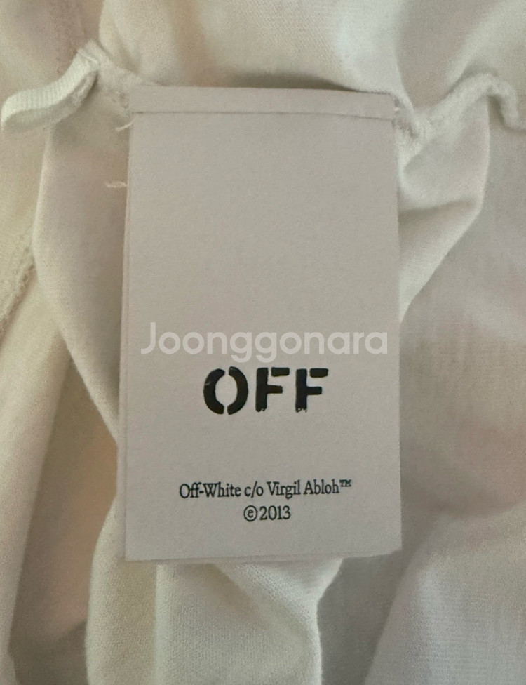 Off-White 화이트 티셔츠 M--2