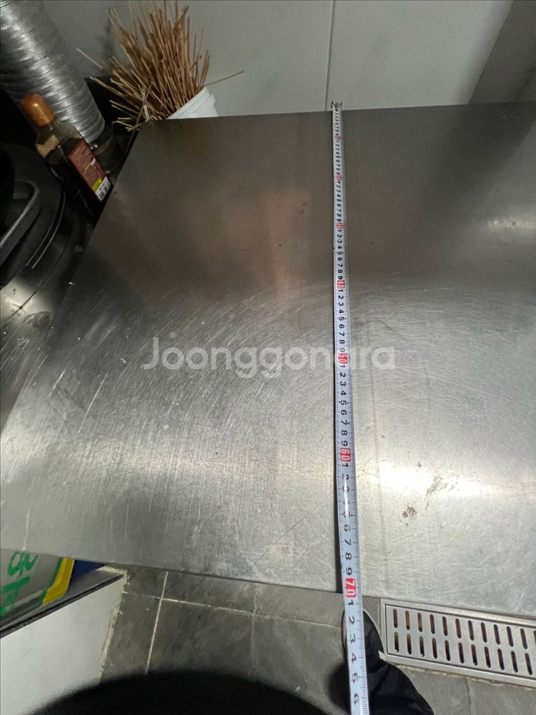 업소용 스텐 작업대 70x70 2단--1