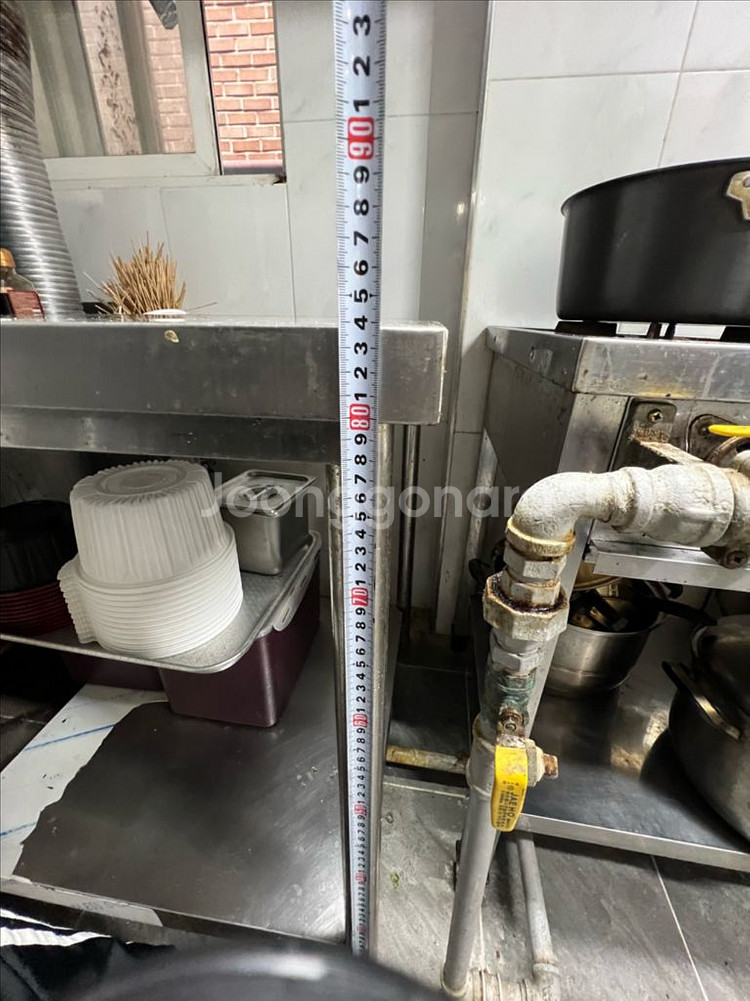 업소용 스텐 작업대 70x70 2단--3