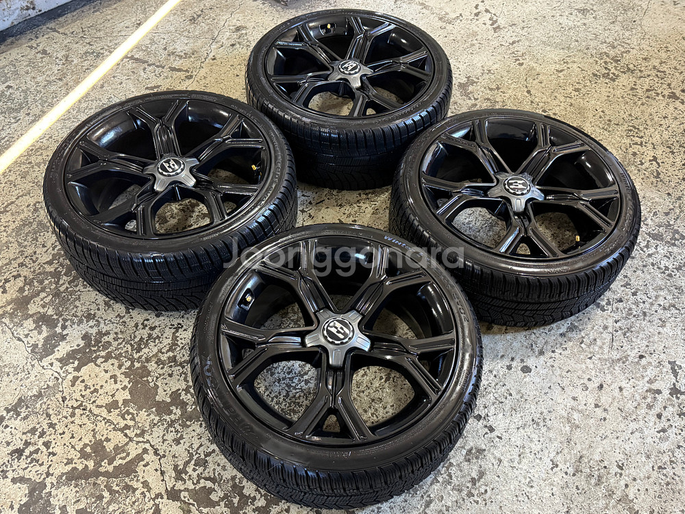 스팅어 순정 19인치 휠 윈터 타이어 조합판매--1