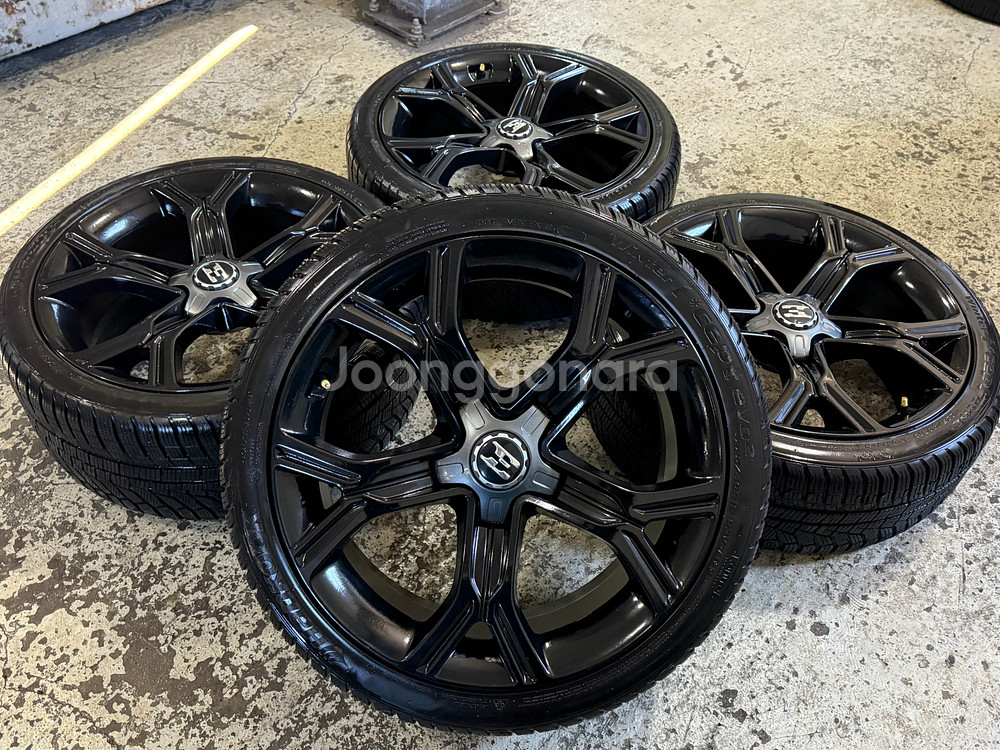 스팅어 순정 19인치 휠 윈터 타이어 조합판매--4