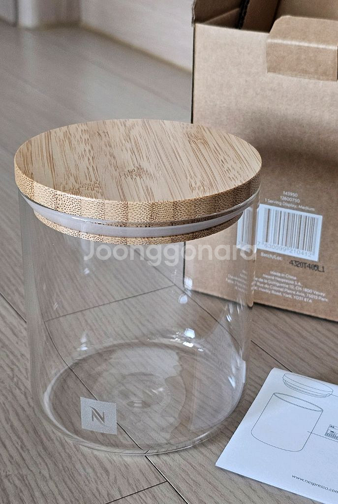 네스프레소 서빙 디스플레이 라지, 미디엄, 바리스타 우드트레이--6