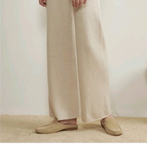 더캐시미어 캐시미어 100% 니트 밴딩 팬츠