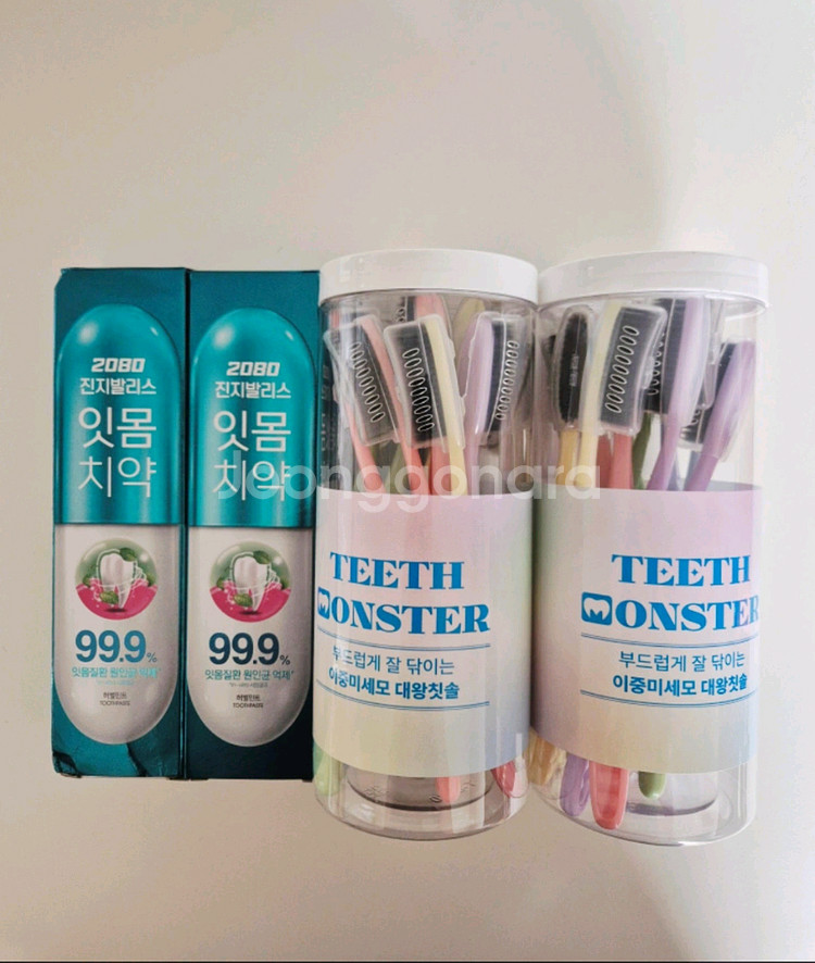 [택포]티스몬스터 대왕칫솔 왕타칫솔/2080 치약--0