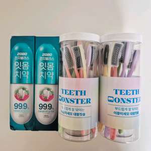 [택포]티스몬스터 대왕칫솔 왕타칫솔/2080 치약